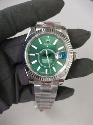 new rolex sky dweller green index dial 42mm oyster bracelet 336934 watch