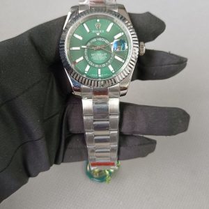 1 new rolex sky dweller green index dial 42mm oyster bracelet 336934 watch