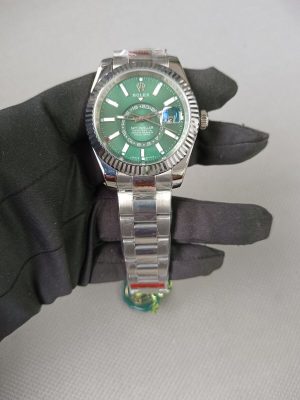 1 new rolex sky dweller green index dial 42mm oyster bracelet 336934 watch