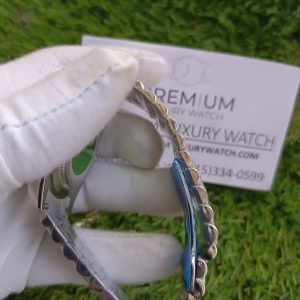 4 new rolex daydate 40mm smooth bezel ice blue roman dial president bracelet