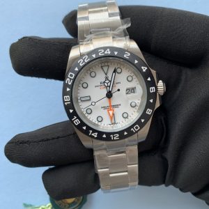 5 rolex explorer ii steve mcqueen gmt stainless steel white dial 42mm oyster bracelet
