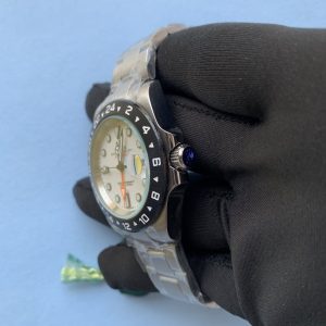 6 rolex explorer ii steve mcqueen gmt stainless steel white dial 42mm oyster bracelet