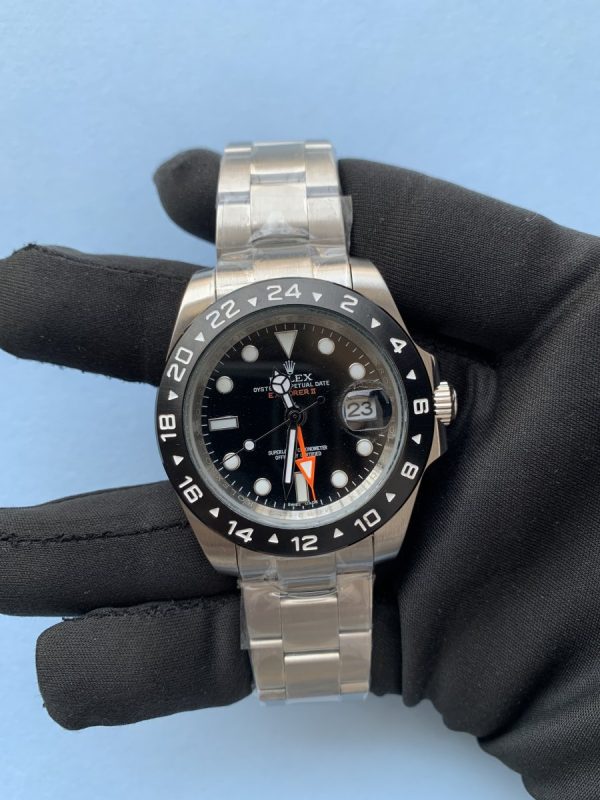 2 rolex explorer ll limited edition stainless steel black dial 42mm oyster bracelet