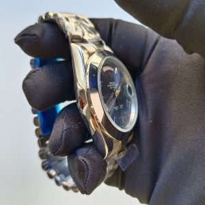1 rolex datejust 126300 blue roman dial jubilee 41mm stainless steel mens wrist watch
