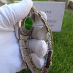 1 rolex datesplatter 126303 wimbledon dial twotone 41mm fixed oyster bracelet wrist watch