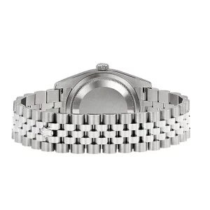 1 rolex dateCI1396 126334 dark rhodium index oyster 41mm stainless steel mens wrist watch