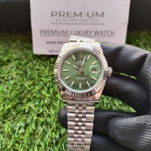 9 rolex datejust 126234 green dial 41mm jubilee stainless steel bracelet wrist mens watch 1