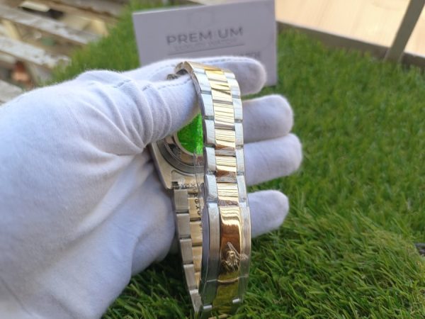 4 rolex datejust 126333 golden fluted motif dial stainless steel and yellow gold oyster bracelet watch