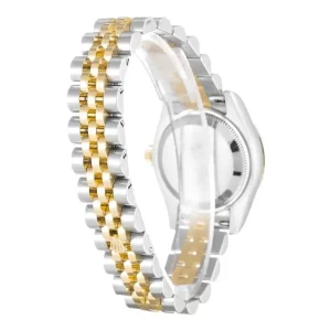 1 rolex datewomens 41mm champagne diamond dial with two tone jubilee bracelet
