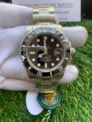 12 rolex submariner 41mm automatic chronometer black dial mens watch high qualitywith box