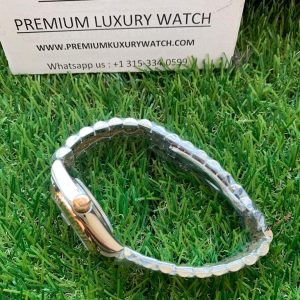 4 rolex lady datejust 31mm steel and everose gold chocolate dial diamond wrist watch