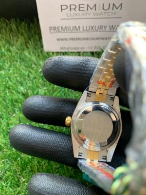 6 rolex lady datejust 31mm two tone goldwhite roman dial oyster perpetual jubilee bracelet watch