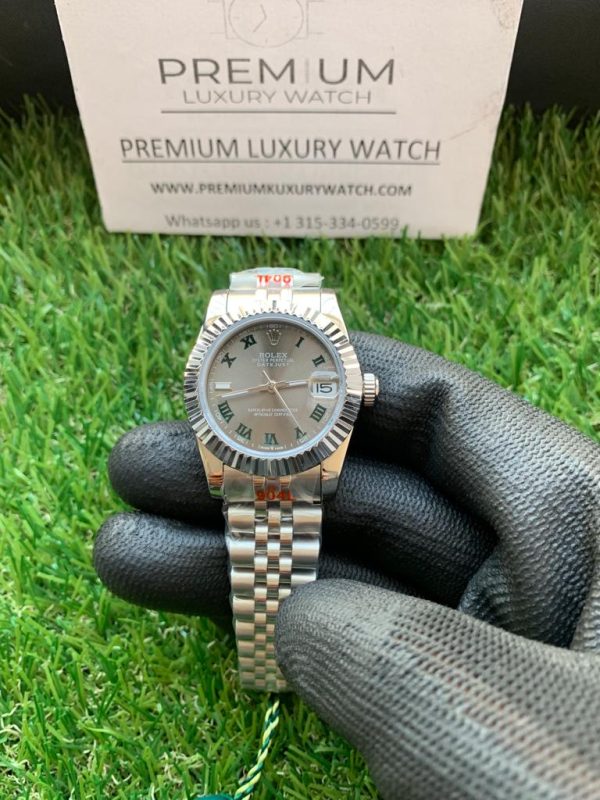 5 rolex lady datejust 31mm slate roman dial automatic jubilee bracelet wrist watch