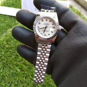 7 rolex lady datejust 31mm stainless steel white dial with diamond oyster perpetual jubilee bracelet watch