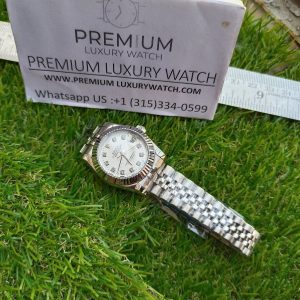 8 rolex lady datejust 31mm stainless steel white dial with diamond oyster perpetual jubilee bracelet watch