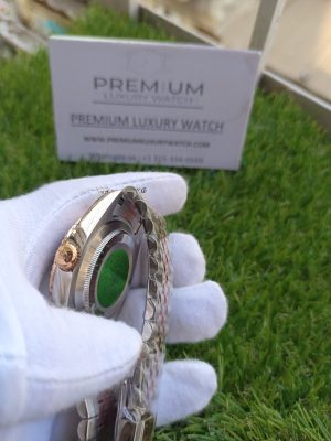 1 rolex datejust 41mm rolesor everose fluted dial jubilee bracelet white diamonds watch