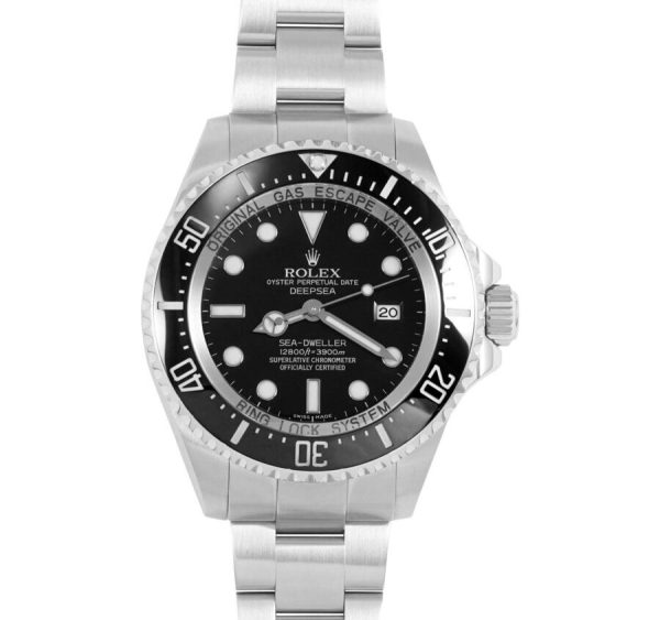 8 rolex sea dweller deepsea 44 black dial stainless steel mens watch 116660