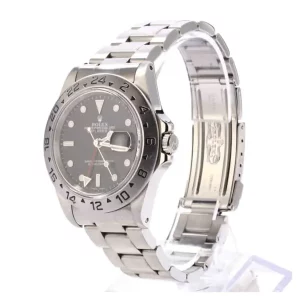 1 rolex explorer ii mens 42mm black date stainless steel wrist watch 16570