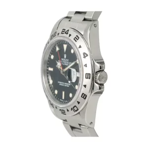 2-Rolex Explorer Ii Mens 42Mm Black Date Stainless Steel Wrist Watch 16570