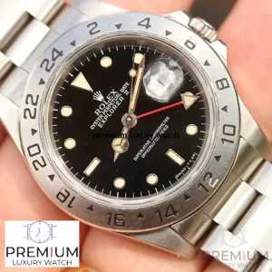 4-Rolex Explorer Ii Mens 42Mm Black Date Stainless Steel Wrist Watch 16570