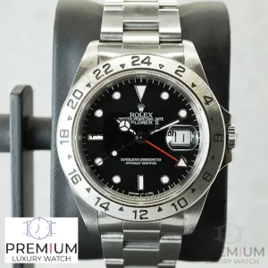 12 rolex explorer ii mens 42mm black date stainless steel wrist watch 16570