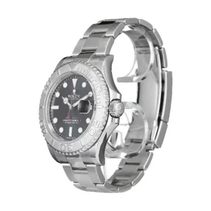 1 rolex yachtmaster 116622 stainless steel dark rhodium black dial watch 116622