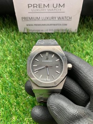 audemars piguet royal oak grey dial 41mm mens watch 15500st 1