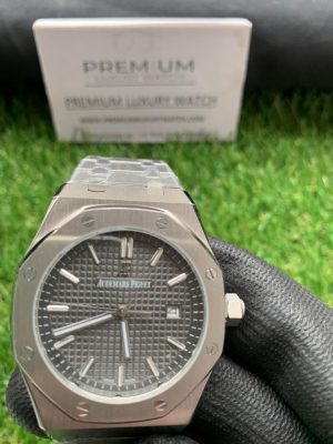audemars piguet royal oak grey dial 41mm mens watch 15500st 2