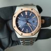 audemars piguet royal oak 41mm two tone blue dial automatic watch 1 scaled 1