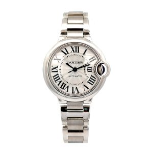 Cartier Ballon Bleu 33Mm Stainless Steel Ladies Wrist Watch