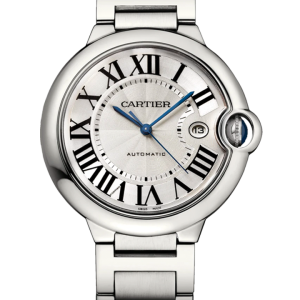 1 cartier ballon bleu 33mm stainless steel ladies wrist watch 1