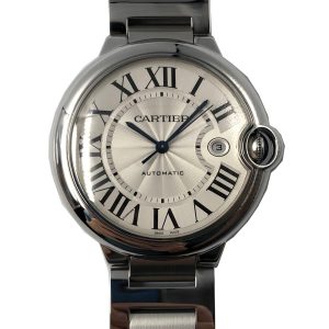 2 cartier ballon bleu 33mm stainless steel ladies wrist watch 1