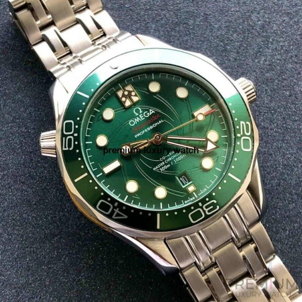 1 omega seamaster james bond 007 limited edition green dial chronometer 42mm mens wrist watch
