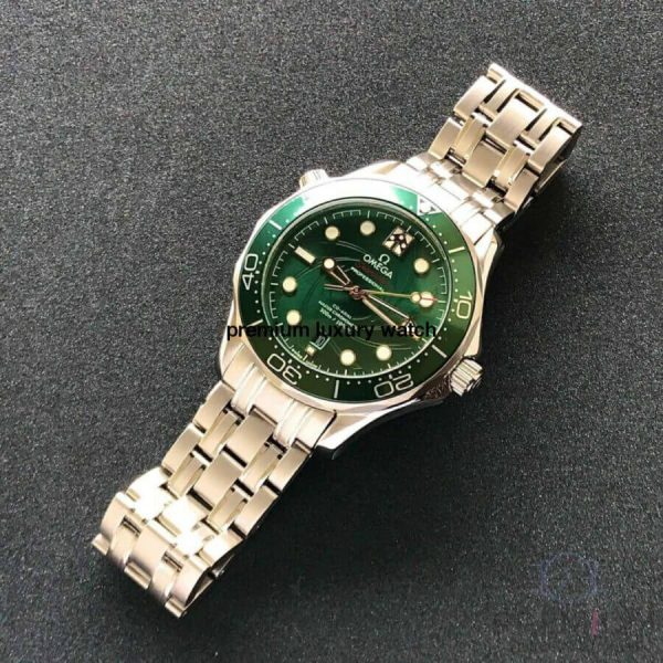 2 omega seamaster james bond 007 limited edition green dial chronometer 42mm mens wrist watch