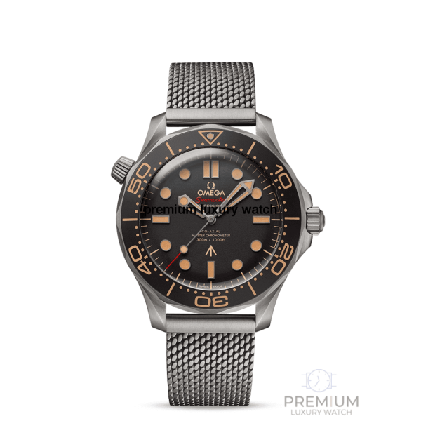 omega seamaster diver 300m bond 007 mesh band 42mm mans wrist watch