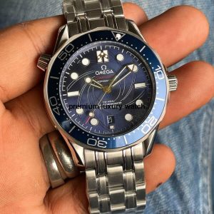 2 omega seamaster 300m 007 james bond edition 42mm blue dial for mens wrist watch