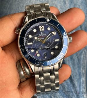 2 omega seamaster 300m 007 james bond edition 42mm blue dial for mens wrist watch