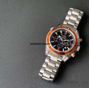 2 omega seamaster planet ocean 600m chronograph 375mm automatic mens wrist watch