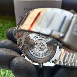 3 omega speedmaster57 coaxial master chronometer chronograph 405mm silver bezel black dial mens wrist watch