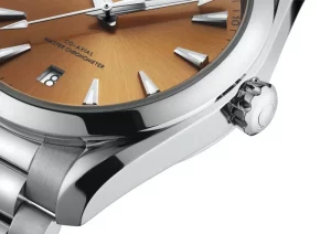 4 omega seamaster aqua terra 150m coaxial master chronometer 38 mm orange dial mens wrist watch 1