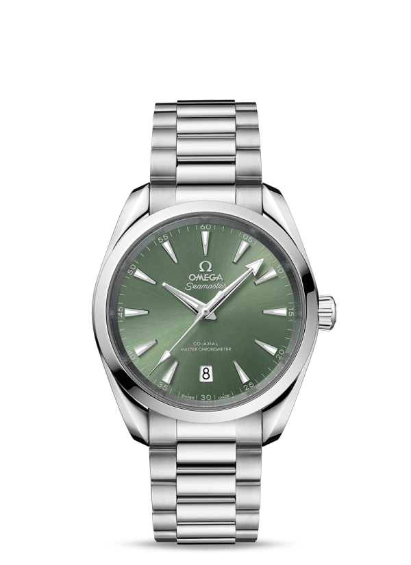9 omega seamaster aqua terra 150m coaxial master chronometer 38 mm green dial mens wrist watch