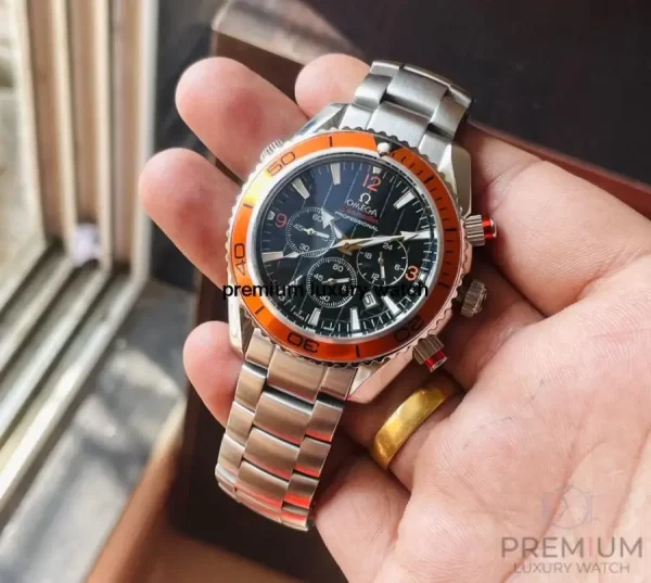 5 omega seamaster planet ocean coaxial chronograph 375mm watch