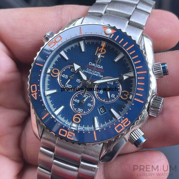4 omega seamaster planet ocean chronograph 42mm automatic watch