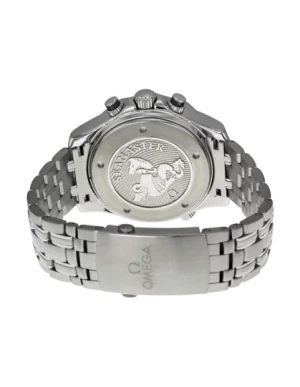 8 omega seamaster diver chronometer chronograph 44mm stainless steel ceramic bezel black dial steel bracelet