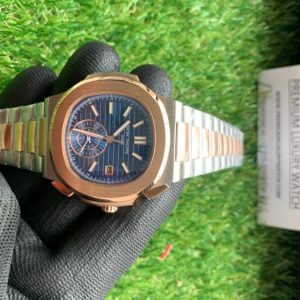 10 patek philippe 40mm men nautilus watch blue dial 59801ar