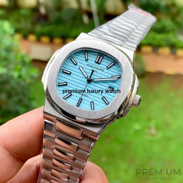8 patek philippe 57111a nautilus tiffany dial stainless steel automatic mens watch limited edition