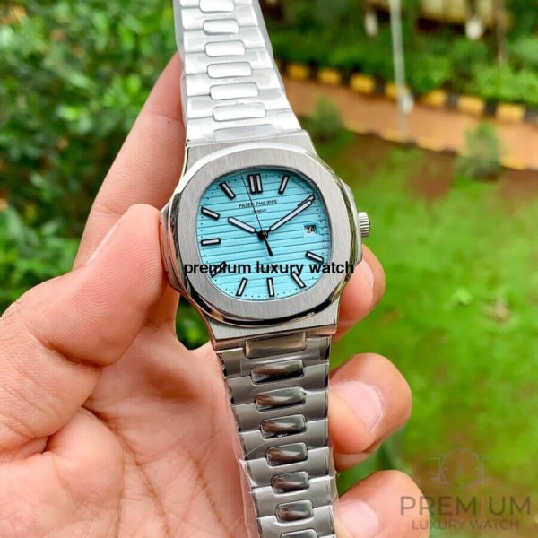 10 patek philippe 57111a nautilus tiffany dial stainless steel automatic mens watch limited edition