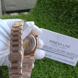 3 patek philippe nautilus brown dial rose gold automatic mens watch