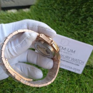 4 patek philippe nautilus brown dial rose gold automatic mens watch