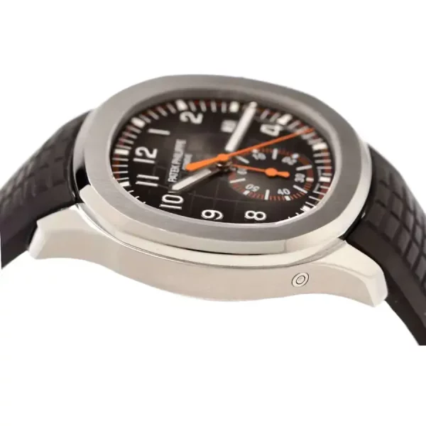 3 patek philippe aquanaut chronograph 5968a001 black dial watch